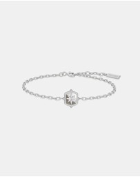 Ania Haie - Ania Haie Silver Colour-Block Mother of Pearl Star Bracelet