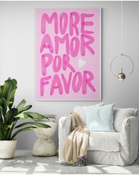 Inka Arthouse - More Amor Pink Art Print