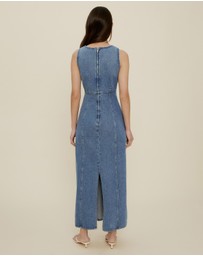 The Fated - Gracie Denim Midi Dress