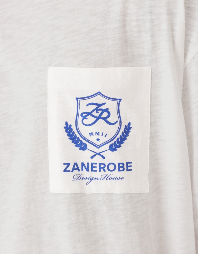 Zanerobe - Crest Slub Flow Tee Vintage White