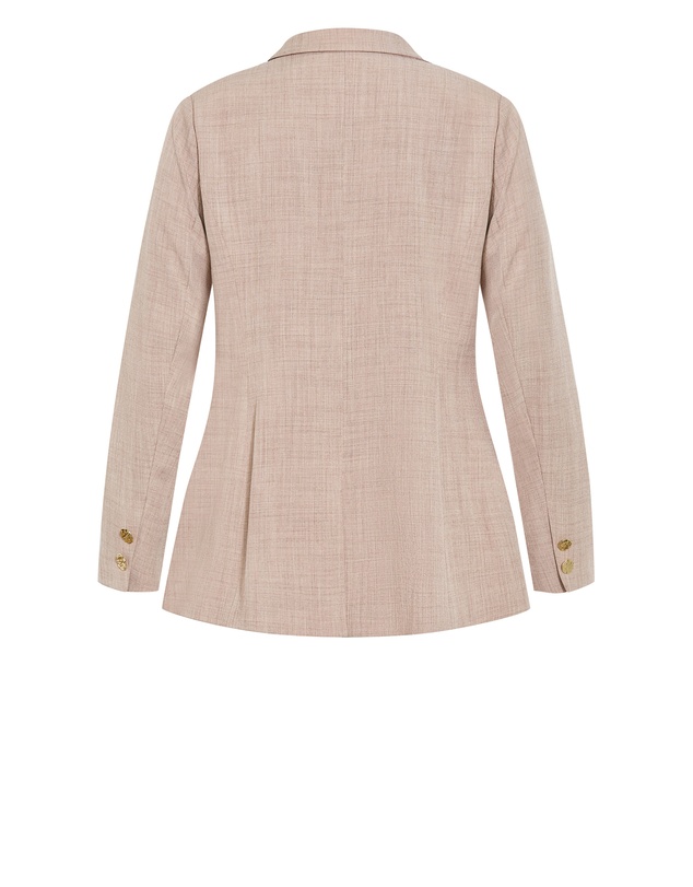 City Chic - Plus size Luci Blazer - latte