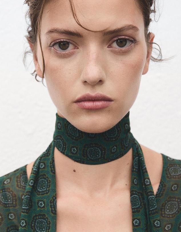 M.N.G - Printed Dress With Foulard