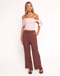 Petal & Pup - Charama Off Shoulder Knit Top - Pink