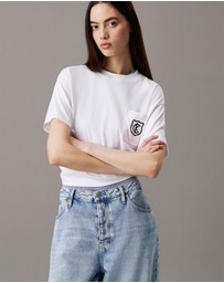 Calvin Klein Jeans - Monogram Logo Crest Graphic Boxy T-Shirt