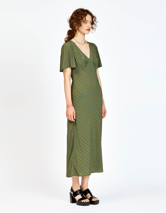 bul - Joey Dress Olive Stripe