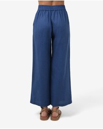 Forcast - Ami Linen Elastic Back Pants