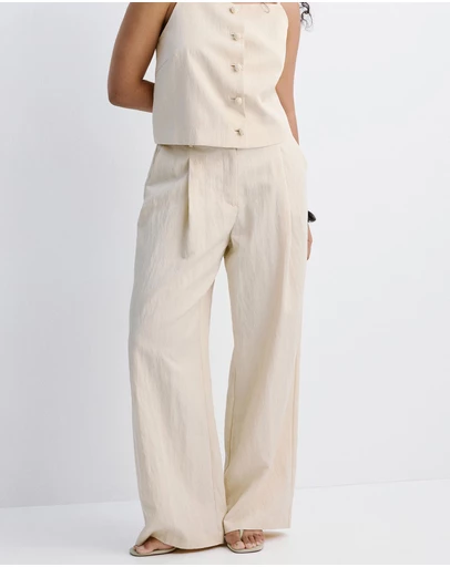 M.N.G - Mid-Rise Lyocell Trousers