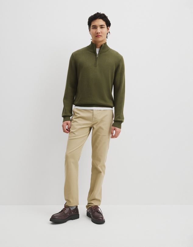 Country Road - Australian Good Earth Cotton Half Zip Knit