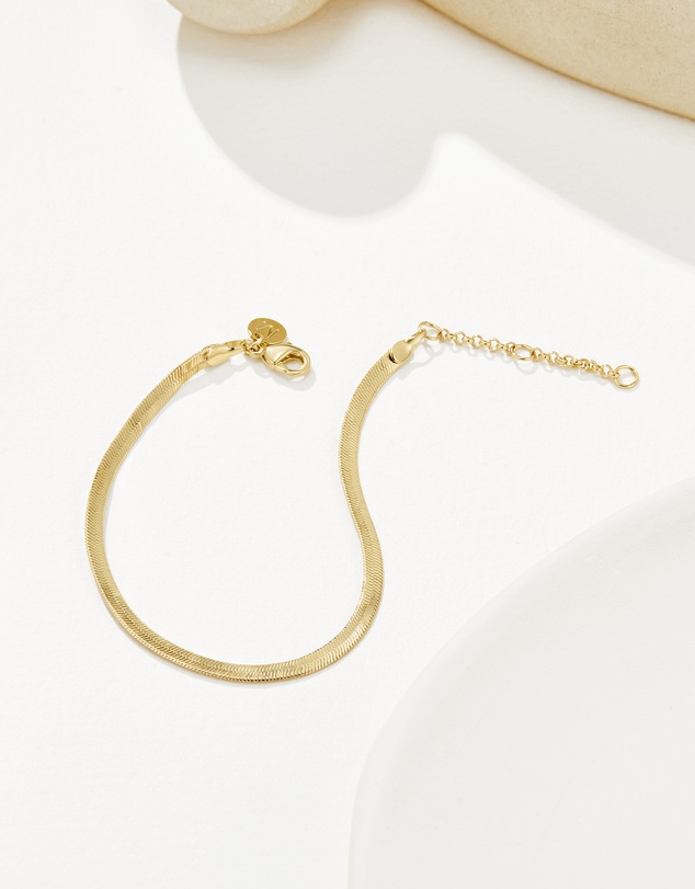 Mestige - Ethos Snake Chain Bracelet - 18K Gold Plated