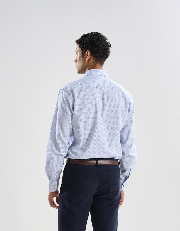 3 Wise Men - 3 Wise Men Portside Blue Print Shirt