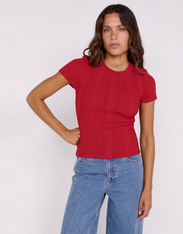 Staple the Label - Maya Rib Knit Tee