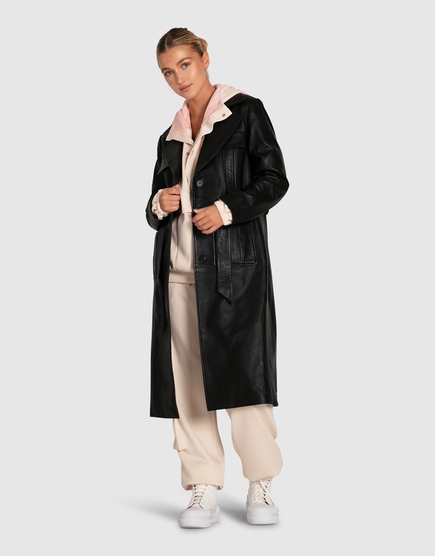 Belle & Bloom - Unstoppable Leather Trench
