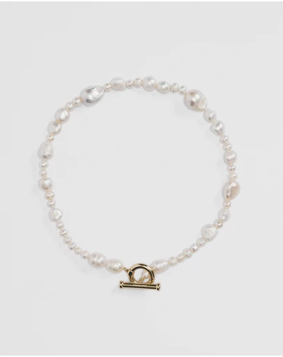 Country Road - Lila Freshwater Pearl Necklace