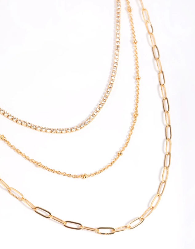 Lovisa - Gold Plated Chain Layered Necklace