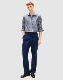 Tommy Hilfiger - Regular Fit Textured Stripe Poplin Shirt