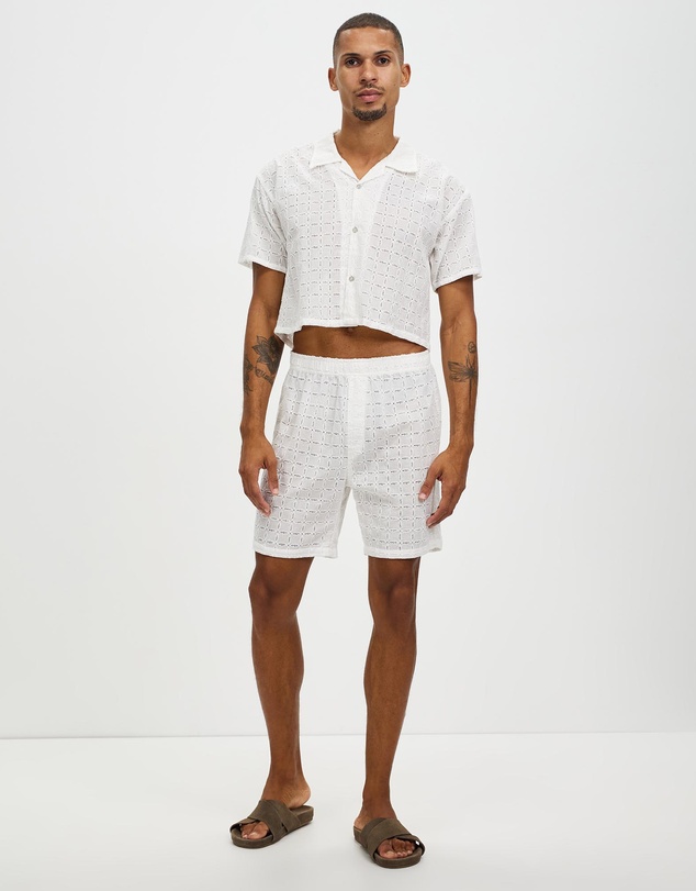 Merlino Street - Embroidered Amalfi Boxer Shorts