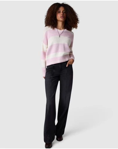 GUESS Jeans - GUESS JEANS Mid-Rise G11 Wide Leg Panelled Jeans
