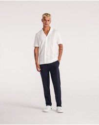 Calibre - Pintucked Drawstring Pants Navy