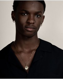 Dower & Hall - Men's One World Talisman Necklace In Gold Vermeil