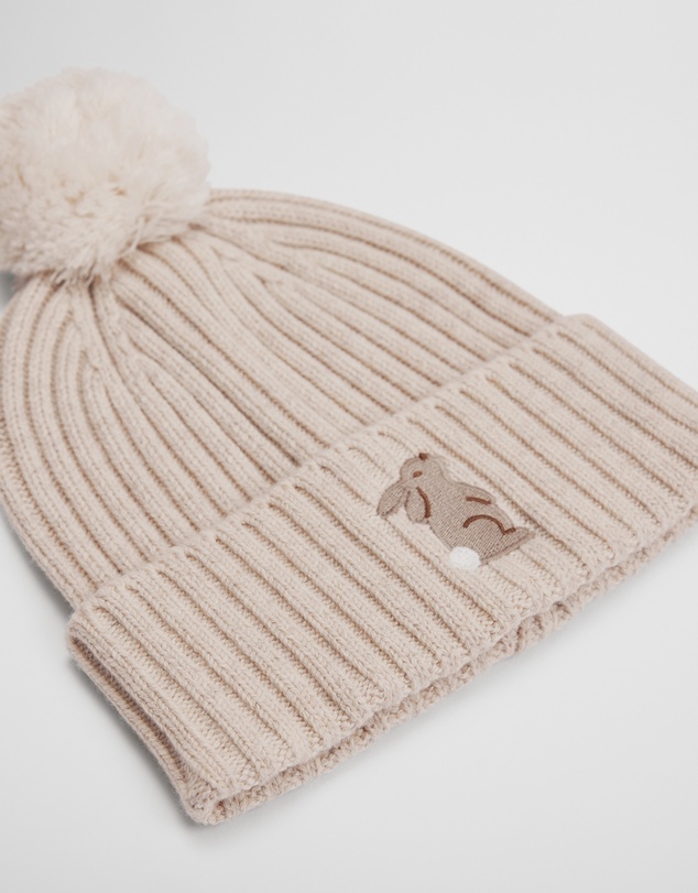 Country Road - Organically Grown Cotton Blend Bunny Beanie