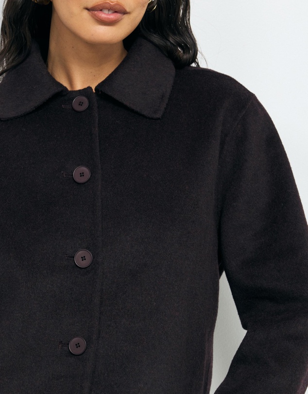 AERE - Lola Double Faced Wool Blend Coat