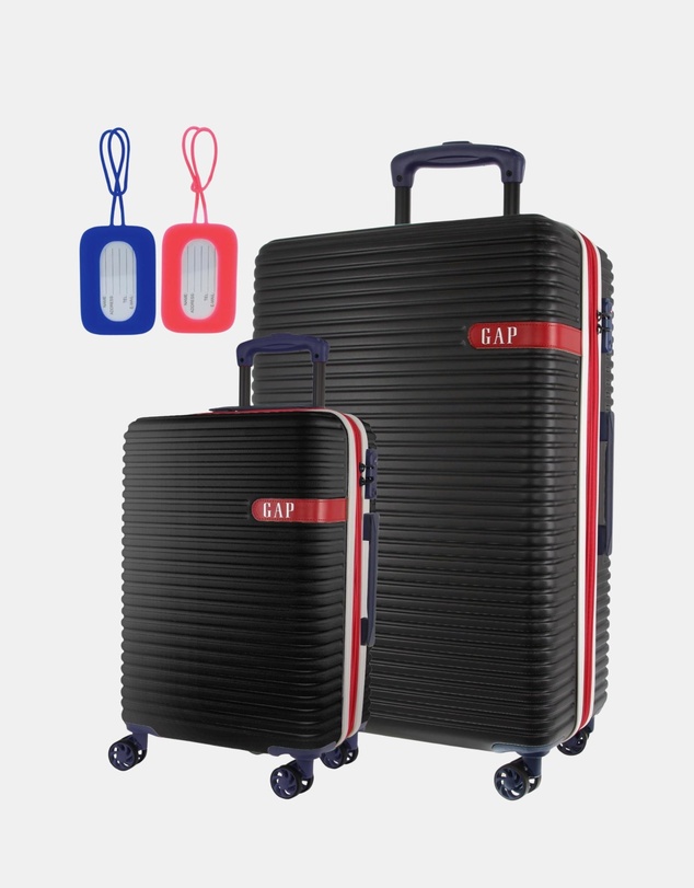 GAP - GAP Varsity Hard Shell Large and Cabin 2-Piece Set + Luggage Tag