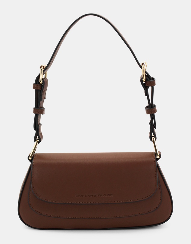 Morgan & Taylor - Hailey Shoulder Bag in Chocolate Brown