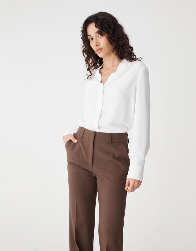 Forcast - Claudia Pleat Neck Blouse