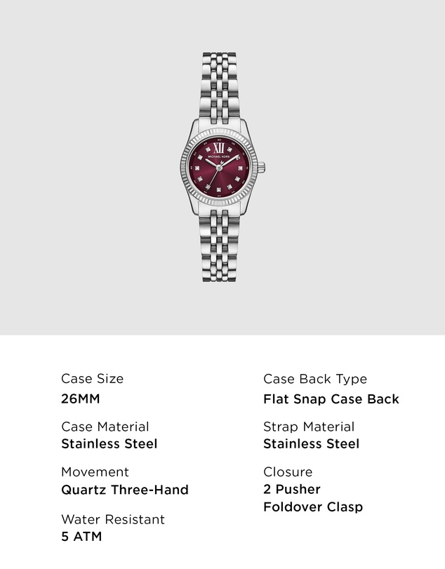Michael Kors - Lexington Silver Analogue Watch