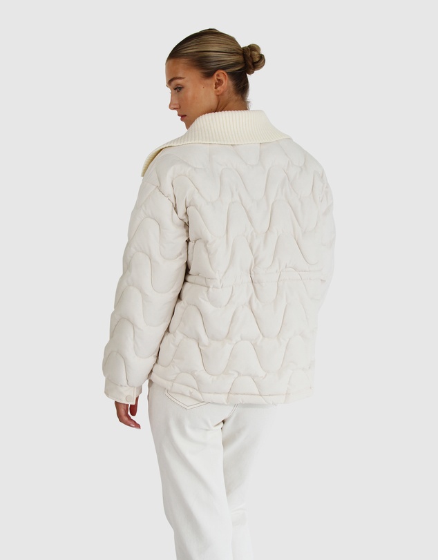 Belle & Bloom - See You Again Quilted Jacket - Cream