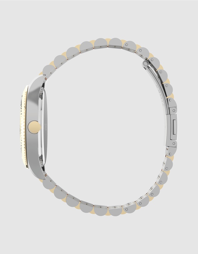 TIMEX - Womens 36mm Legacy Two-tone Case and Bracelet with Green Dial