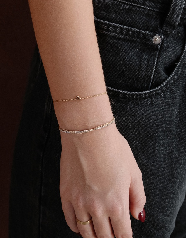 YCL  - Bubble Initial Bracelet Y