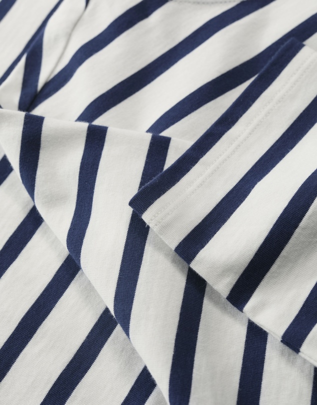Seasalt - Seasalt Cornwall Neutrals Sailor 3/4 Sleeve Top Jersey