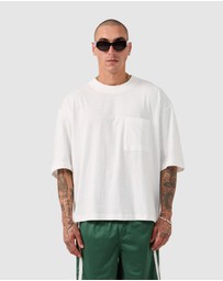 Zanerobe - Cropped Slub Flow Tee Vintage White