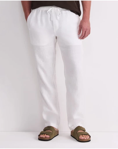 Sportscraft - Caffery Yarn Dyed Linen Pant