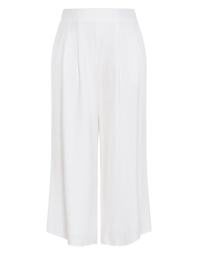 City Chic - Plus size Alexi Lined Wide Leg Pant - ivory