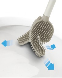 Joseph Joseph - Flex™ 360 Advanced Toilet Brush with Matt Finish (Ecru)