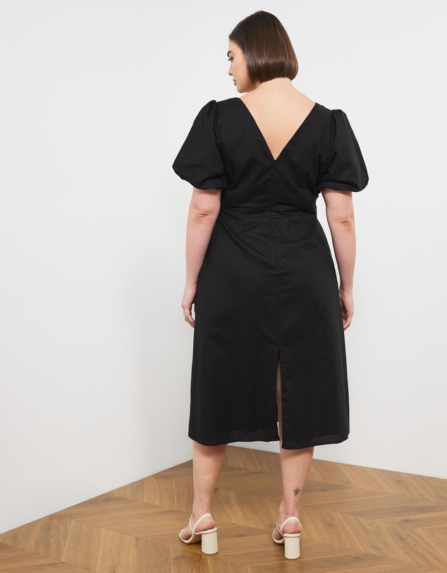 Atmos&Here Curvy - Costa Rica Linen Blend Midi Dress