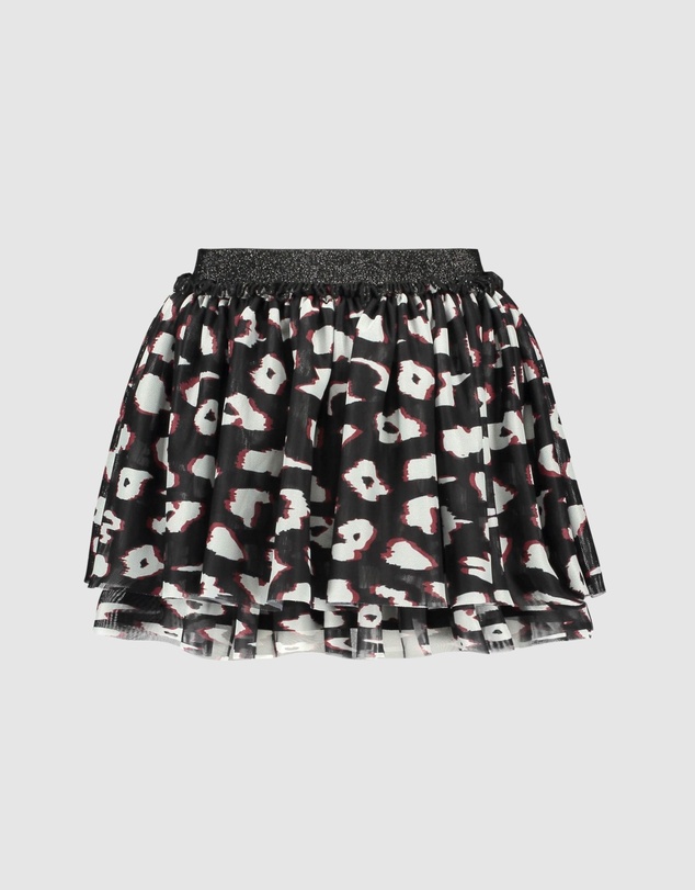 B.Nosy - Black Leopard Tutu Skirt - Kids-Teens