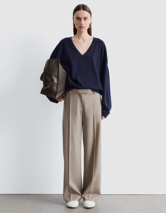 & Other Stories - Wool Press-Crease Trousers