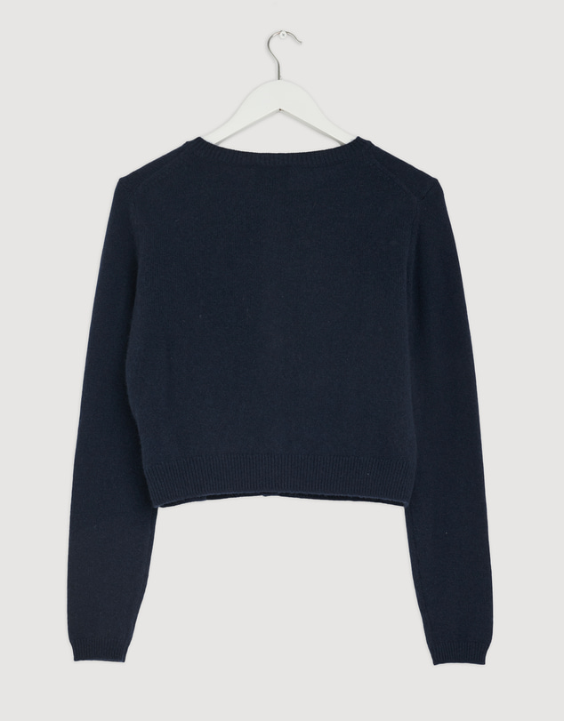 Revibe - Repaired Reformation Clara Cashmere Crew Cardigan - AU 6