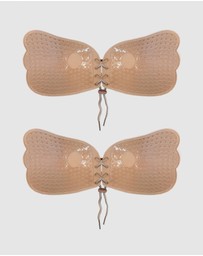 B Free Intimate Apparel - Push-Up Stick On Bra - 2 Pack (A-B-C-D-DD-E-F) Cup