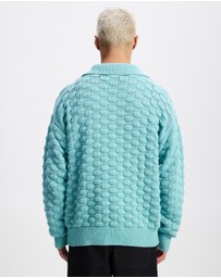 Bonsai - Bubble Knit Polo Oversize Fit