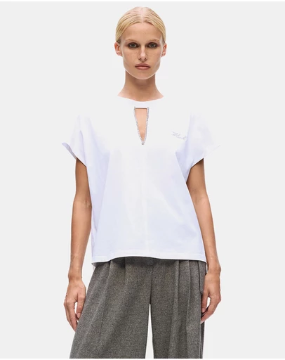 Karl Lagerfeld - Embellished Relaxed T-Shirt