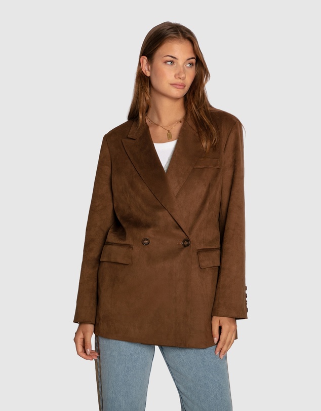 Belle & Bloom - Charmer Faux Suede Blazer