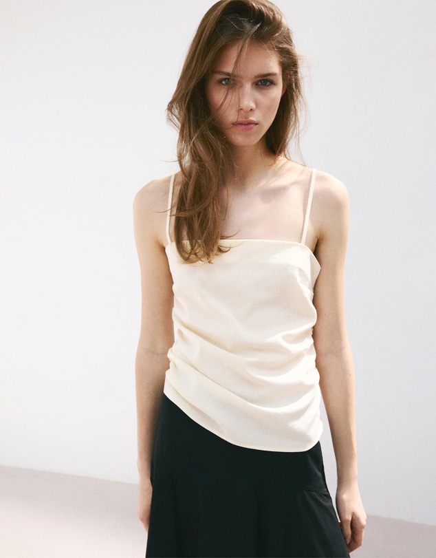 M.N.G - Draped Strap Top
