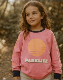 Banabae - Parklife Kids Long Sleeve Tee - Peony