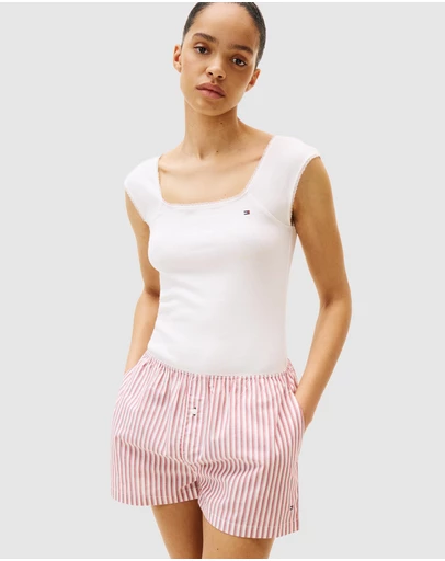 Tommy Hilfiger - Pointelle Poplin Set With Eyemask - Iconic Exclusive