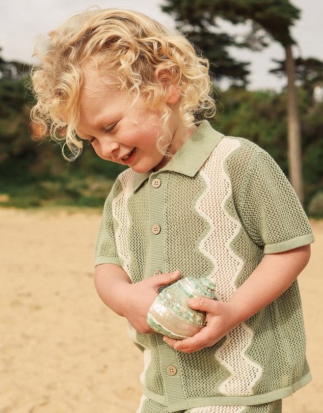 Kynd Baby - Knit Shirt in Sage