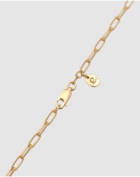 Elli Jewelry - Necklace Drop Green Quartz and Zirconia 925 Sterling Silver Gold-plated